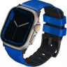 Uniq Ремешок для Apple Watch 49/46/45/44 mm Linus Airosoft silicone strap, Racing Blue