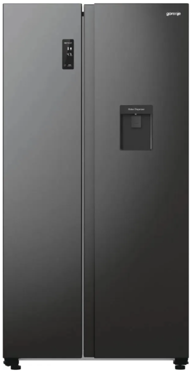 Холодильник Gorenje NRR9185EABXLWD двухкамерный (Side-by-Side) / Объем: 544 л, размораживание - No Frost, размер: 91.5 х 178.6 х 67 см, дисплей, черный / Global