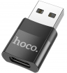 Адаптер для Type-C USB 2.0 Hoco UA17 (Black)										