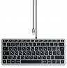 Клавиатура Satechi Slim W1, USB-C, серый космос | клавиатура для планшета Apple iPad																