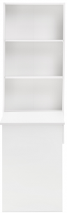 Woodville Письменный стол "Лайт" белый гладкий | Ширина - 58,2; Высота - 179; Длина - 115,3 см