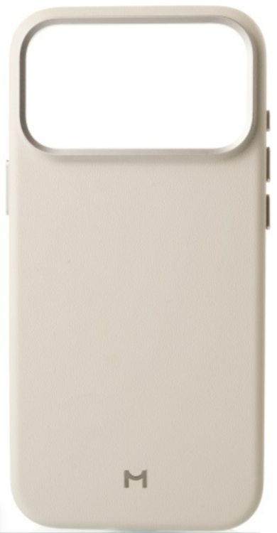 Magssory Чехол для iPhone 17 Pro Max | Поддержка MagSafe | Поддержка беспроводной зарядки | Eco Leather Case Ivory