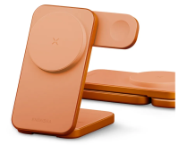 Energea Беспроводное зарядное устройство MagTrio 2, 3in1 magnetic wireless foldable charger Qi2 25W Orange