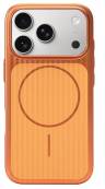 Чехол для iPhone 17 Pro с MagSafe,  не оставляет отпечатки, защита камеры, Orange 