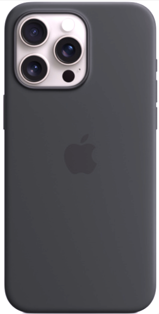 Silicone Case для iPhone 15 Pro с MagSafe/ Чехол силиконовый/ Dark Gray