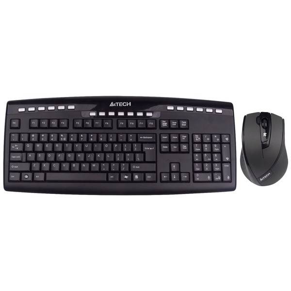 Клавиатура + мышь A4Tech 9200F черный Global