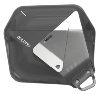 Aulumu A29 Чехол для AirPods 4 | Геометрическая форма | Полупрозрачный Серый | Противоударный | Защитный | Стильный дизайн | Компактный