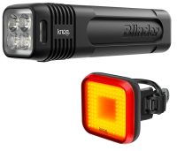 Knog Blinder 600 & Blinder Square Комплект фонарей | Передний 600лм + Задний квадратный | Зарядка от USB | Защита от влаги IP67 | Максимальное время работы до 120ч | One Size
