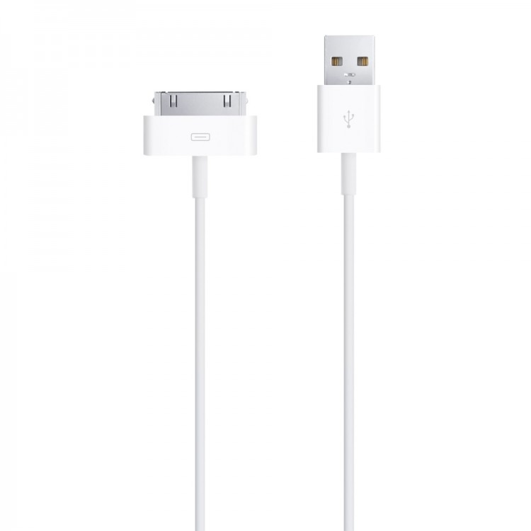 Дополнительный кабель для зарядки и синхронизации Apple Dock Connector to USB Cable Китай / 12 Месяцев / 30-PIN на USB / 65 x 15 x 80 /  (оригинал)