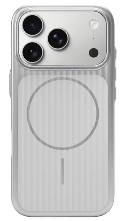 Чехол для iPhone 17 Pro Max с MagSafe,  не оставляет отпечатки, защита камеры, White