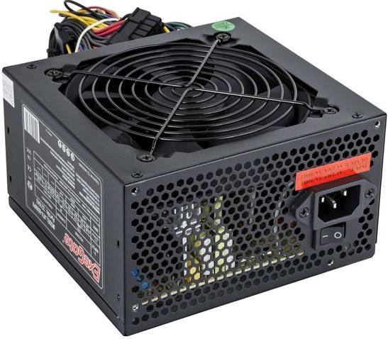 Блок питания 600W ExeGate 600NPX, ATX, PC, black, 12cm fan, 24p+4p, 6/8p PCI-E, 3*SATA, 2*IDE, FDD + кабель 220V в комплекте <EX221643RUS-PC>