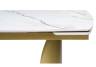 Woodville Керамический стол Готланд 180(240)х90х79 Вяз Скандинавский / золото