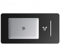 Satechi Eco Leather Deskmate | Коврик для компьютерной мыши (ST-LDMK) Размер 58,5 x 31 см. Цвет черный.	