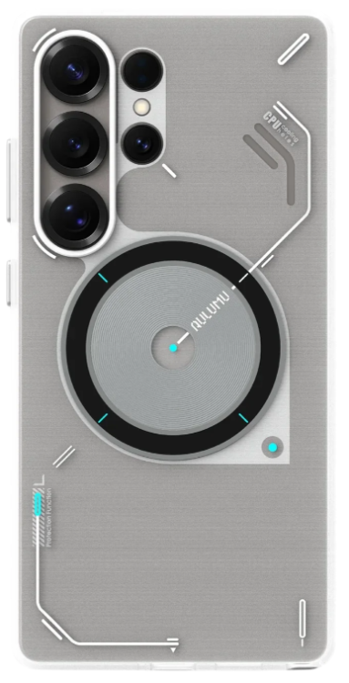 Чехол Aulumu TPU для Samsung S25 Ultra | Серый- полупрозрачный | Противоударный | Гибкий | Защитный | Тонкий дизайн