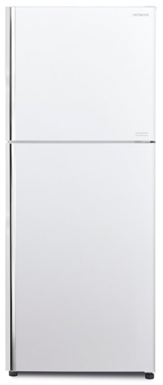 Hitachi двухкамерный холодильник R-VX440PUC9 PWH | No Frost | Общий объем: 366 л | Тип компрессора: Инверторный | Габариты (ВxШxГ): 169.5x65x72 см | Цвет: Белый