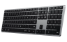 Satechi Беспроводная клавиатура Slim X3 Bluetooth Keyboard-RU | Раскладка - Русская | Цвет-Серый космос | Подсветка клавиш-есть | Цифровой блок-есть | Интерфейс подключения-Bluetooth | Тип питания-аккумулятор | Материал корпус-металл
