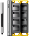 HOTO Аккумуляторная отвёртка с набором бит SNAPBLOQ Electric Precision Screwdriver Master Set (56 предметов, серый, жёлтый, S-A01)