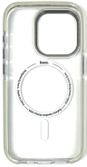 Чехол Hoco для iPhone 15 Pro Transparent anti-fall magnetic (AS6) Прозрачный + Серый