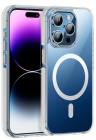 Чехол Hoco для iPhone 15 Pro Transparent anti-fall magnetic (AS6) Прозрачный + Серый