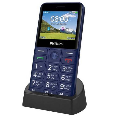Мобильный телефон Philips Xenium E207 Blue Global