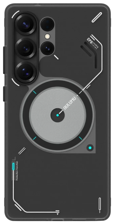 Чехол Aulumu TPU для Samsung S25 Ultra | Серый полупрозрачный | Противоударный | Гибкий | Защитный | Тонкий дизайн