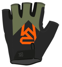 Rock Machine Race SF Велоперчатки | Страна Чехия | Эргономичная посадка | Микрофибра от пота на лбу | Khakki/Orange/Black | Амортизация | XL