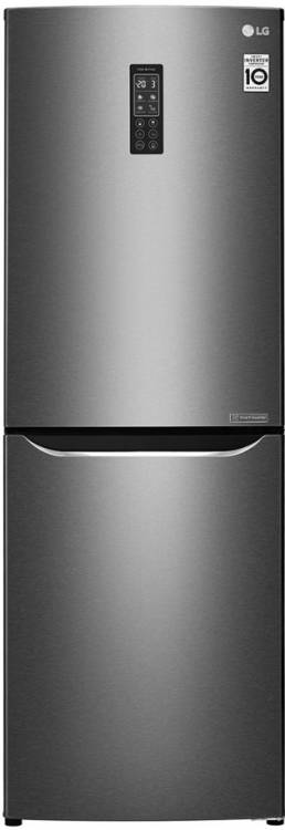 Холодильник LG GA-B379SLUL / 312 л, внешнее покрытие-металл, размораживание - No Frost, дисплей, 59.5 см х 173.7 см х 65.5 см / Global
