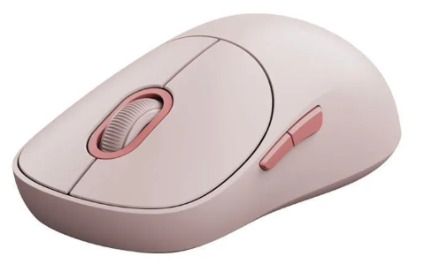 Xiaomi Беспроводная Мышь Mi Wireless Mouse 3 XMWXSB03YM | Цвет: Розовый | Интерфейс подключения: USB Type A, Wi-Fi, радиоканал | Тип подключения: Bluetooth | Разрешение оптического сенсора 1200 dpi | Материал: Металл, Пластик