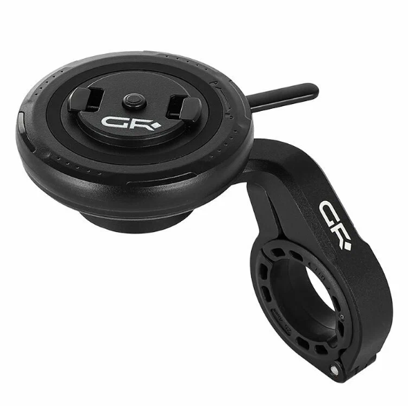 GR-MS4 Магнитный держатель телефона на руль мотоцикла и велосипеда с угловым креплением | Двойная система блокировки | Поворот 360° 