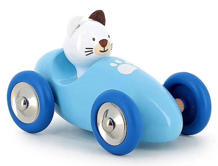 Vilac Машинка деревянная Mariette the kitty in its car Made in France