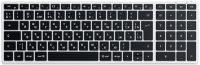 Satechi Беспроводная клавиатура Slim X2 Bluetooth Keyboard-RU | Раскладка - Русская | Размеры 35.6х11.4х1.2 см | Цвет-Silver | Подсветка клавиш-есть | Цифровой блок-есть | Интерфейс подключения-Bluetooth | Тип питания-аккумулятор | Материал корпус-металл