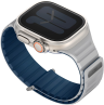 Uniq Ремешок для Apple Watch 49/46/45/44 mm | Двусторонний | Магнитная застежка | Revix EVO, Royal Blue/Chalk