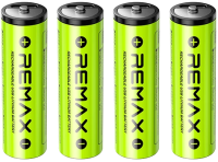 Remax Перезаряжаемые литиевые батарейки AA02 3071 mWh с зарядкой USB Type-C, 4 шт