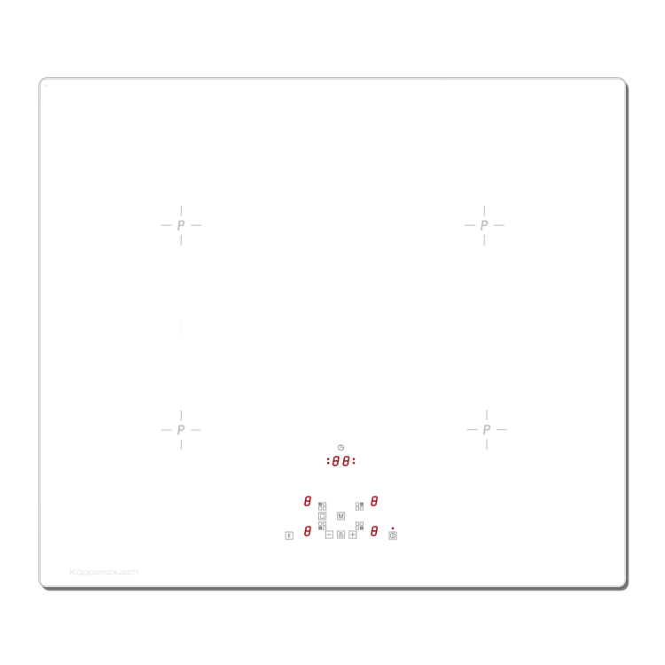 Kuppersbusch Индукционная варочная панель KI 6520.0 WR | 11-ступенчатая регулировка мощности "selectControl" | Таймер с функцией отключения | Функция объединения левых варочных зон в одну | 1 специальная ступень: сохранение тепла около 70°C | 5.8х59.8х51.