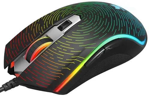 RAPOO Игровая проводная мышь V25S - черный			