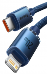Кабель USB-C BASEUS Crystal Shine Series Fast Charging, Type-C - Lightning, 20W, 2м, CAJY000303