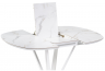 Woodville Керамический стол "Азраун" белый | Ширина - 110; Высота - 75; Длина в разложенном виде - 150; Длина - 110см