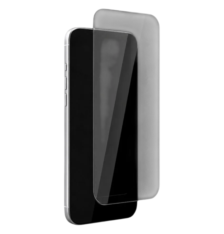 zetzet Безрамочное стекло для iPhone 17 Pro | плавные 3D-грани, олеофобное покрытие ≥60–70° с гексадеканом, фторполимер 10 нм, выдерживает ≥5 000 протираний