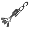 Разветвитель USB (USB хаб) настольный, кабель 1м, RITMIX CR-2405 black 4610015959963