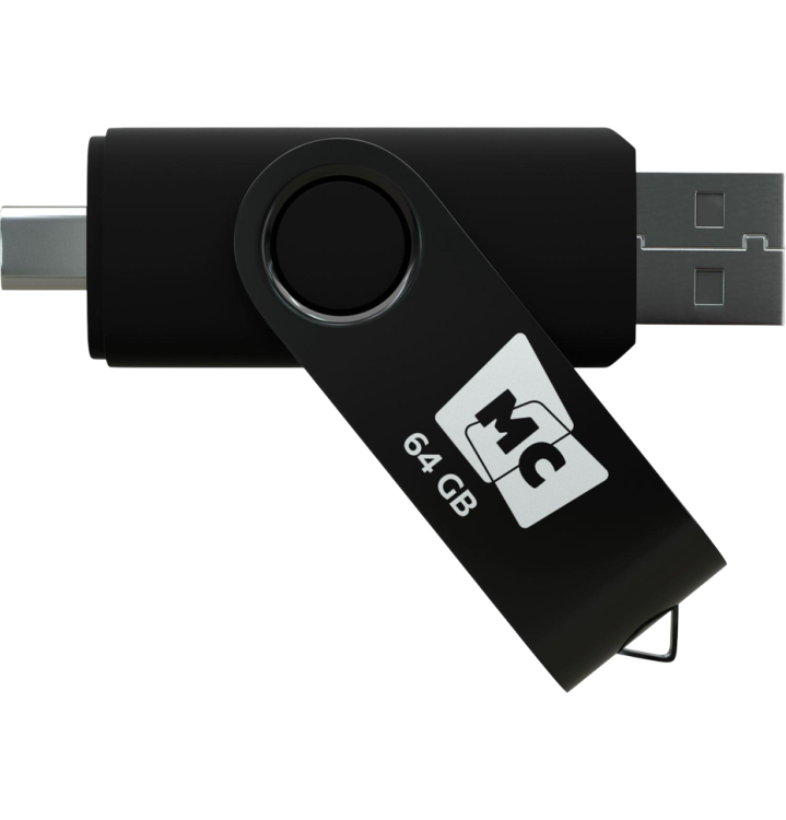 MORE CHOICE Флеш-накопитель 64GB USB-С | Black | USB 2.0/Type-C |