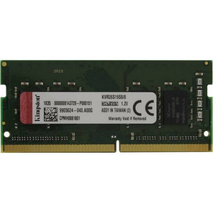 Модуль памяти для ноутбука Kingston 8GB PC21300 DDR4 SO KVR26S19S8/8 Global