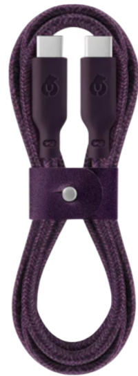 uBear Trend Зарядный кабель USB-C|USB-С, 60Вт, 1,2м | Burgundy