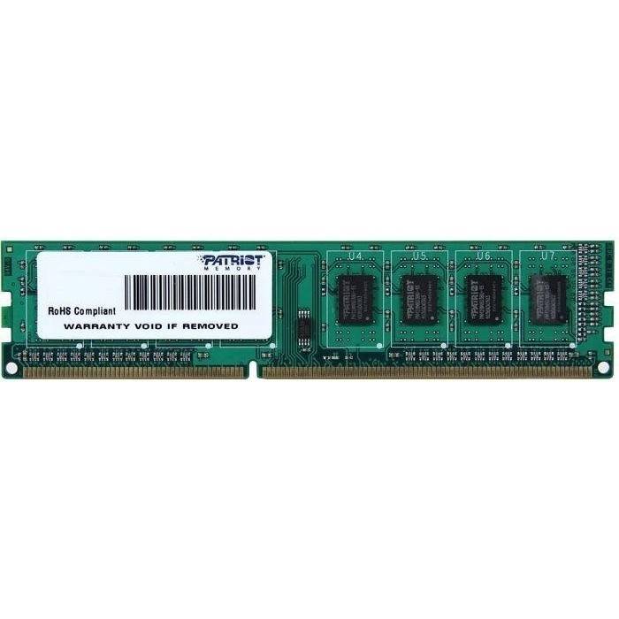 Модуль памяти Patriot DIMM 4GB PC12800 DDR3 PSD34G16002 Global
