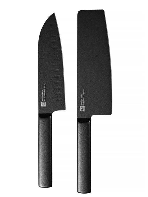 Набор кухонных ножей Xiaomi Huo Hou Black Heat Knife Set (2шт)(HU0015), world