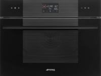 Smeg комбинированный духовой шкаф с микроволновой печью | Серия: Victoria | Антрацит | Дополнительные функции: СВЧ | 45*45*50 см