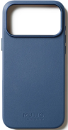 Mujjo Чехол кожаный для iPhone 17 Pro с MagSafe, Monaco Blue