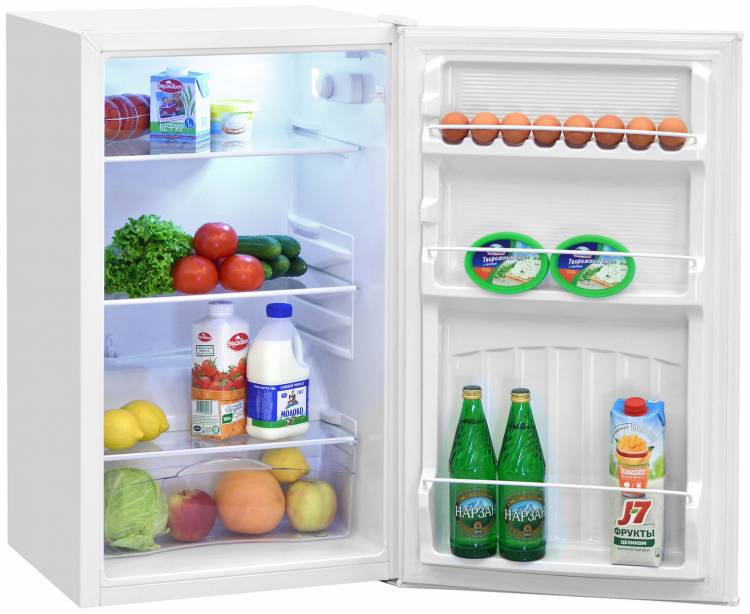 Холодильник Nordfrost NR 507 W / 111 л, внешнее покрытие-металл, 86 см x 50.1 см x 53.2 см