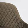 Tetchair Кресло VALKYRIA (mod. 711) ткань/металл, 55х55х80 см, высота до сиденья 48 см, темно-серый barkhat 14/черный 14334
