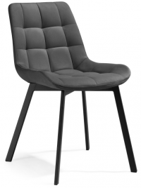 Woodville Стул на металлокаркасе "Челси" черный | Ширина - 50; Глубина - 60; Высота - 80 см