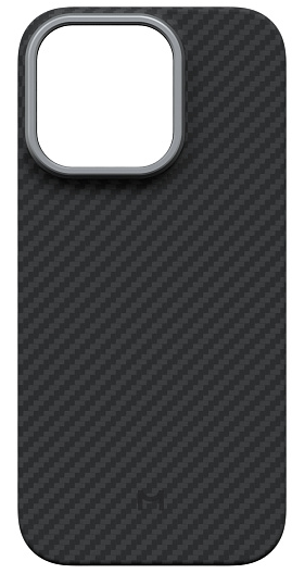 Чехол Magssory для iPhone 16 Pro, кевлар (арамид), с магнитами, совместимый с MagSafe, черный
